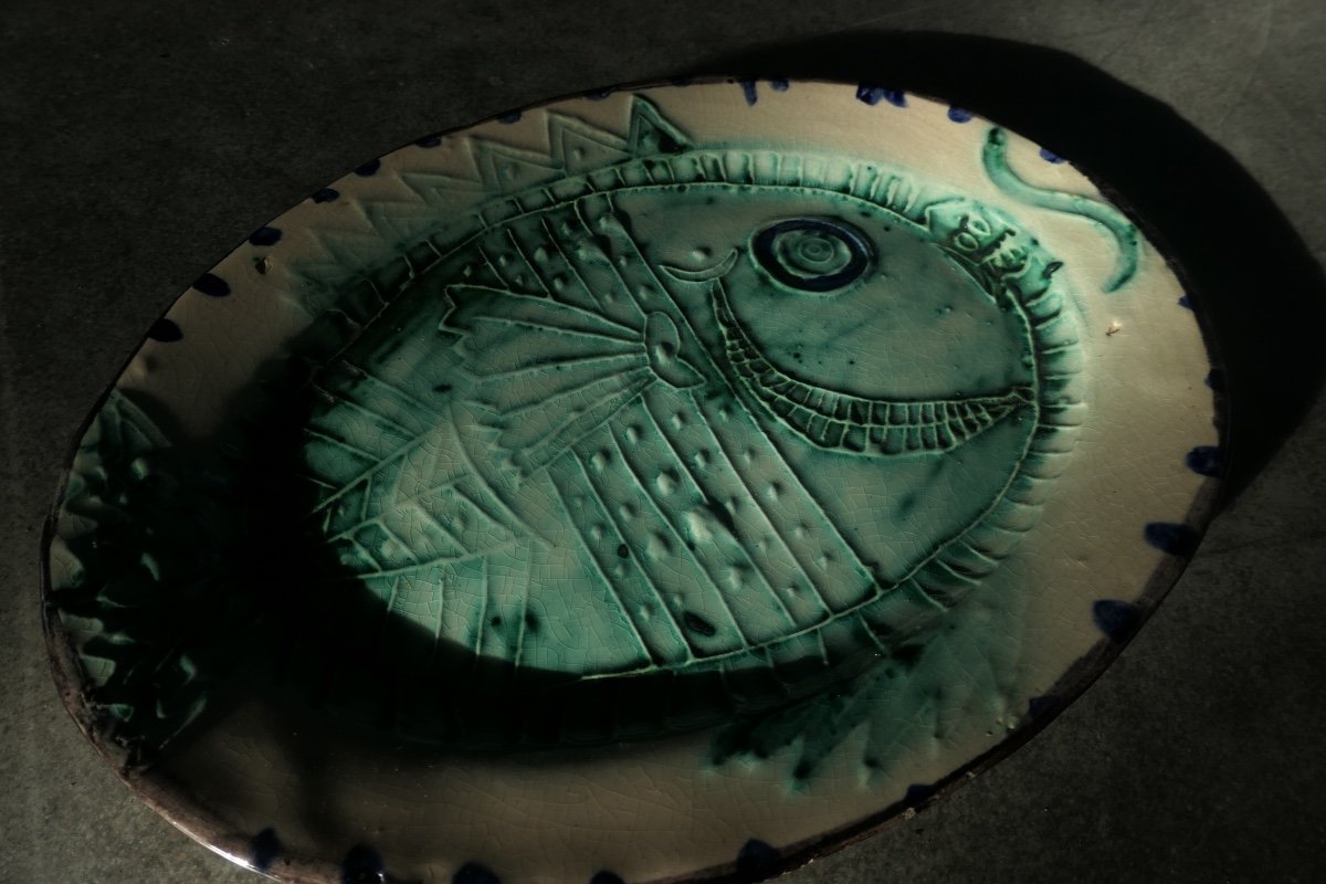 Pablo Picasso - Fish Dish In Profile Ar130-photo-4