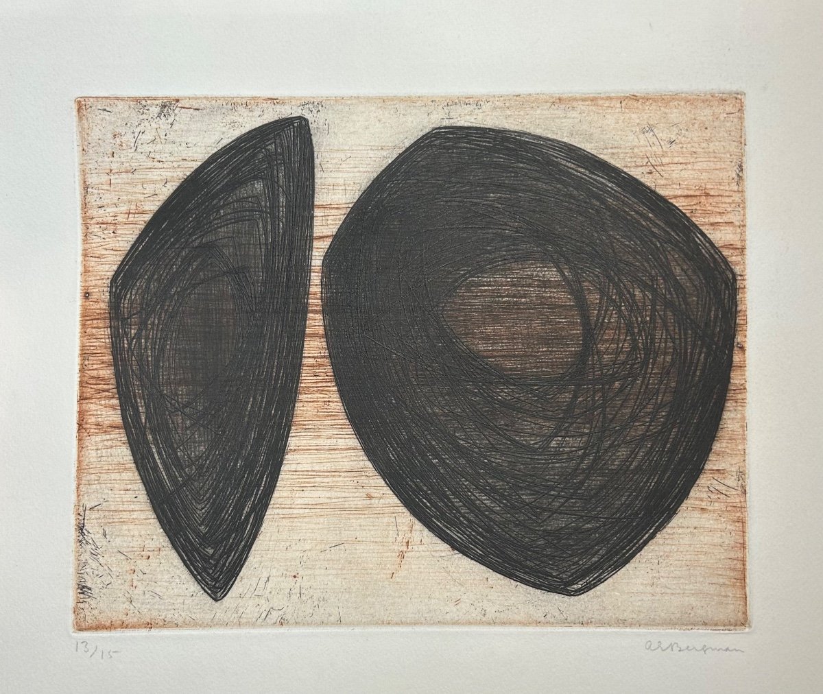 Ana Eva Bergman - G 2-1953 Two Black Forms Or Two Universes-photo-2