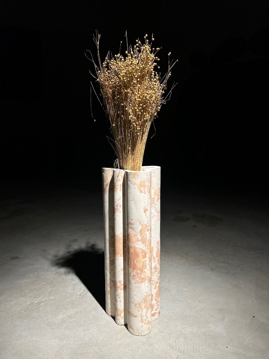 Marble Stucco Vase By Amandine Antunez-photo-3