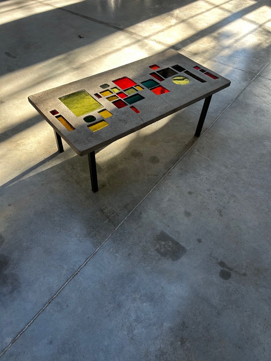 Jacques Avoinet - Unique 60s Coffee Table-photo-4