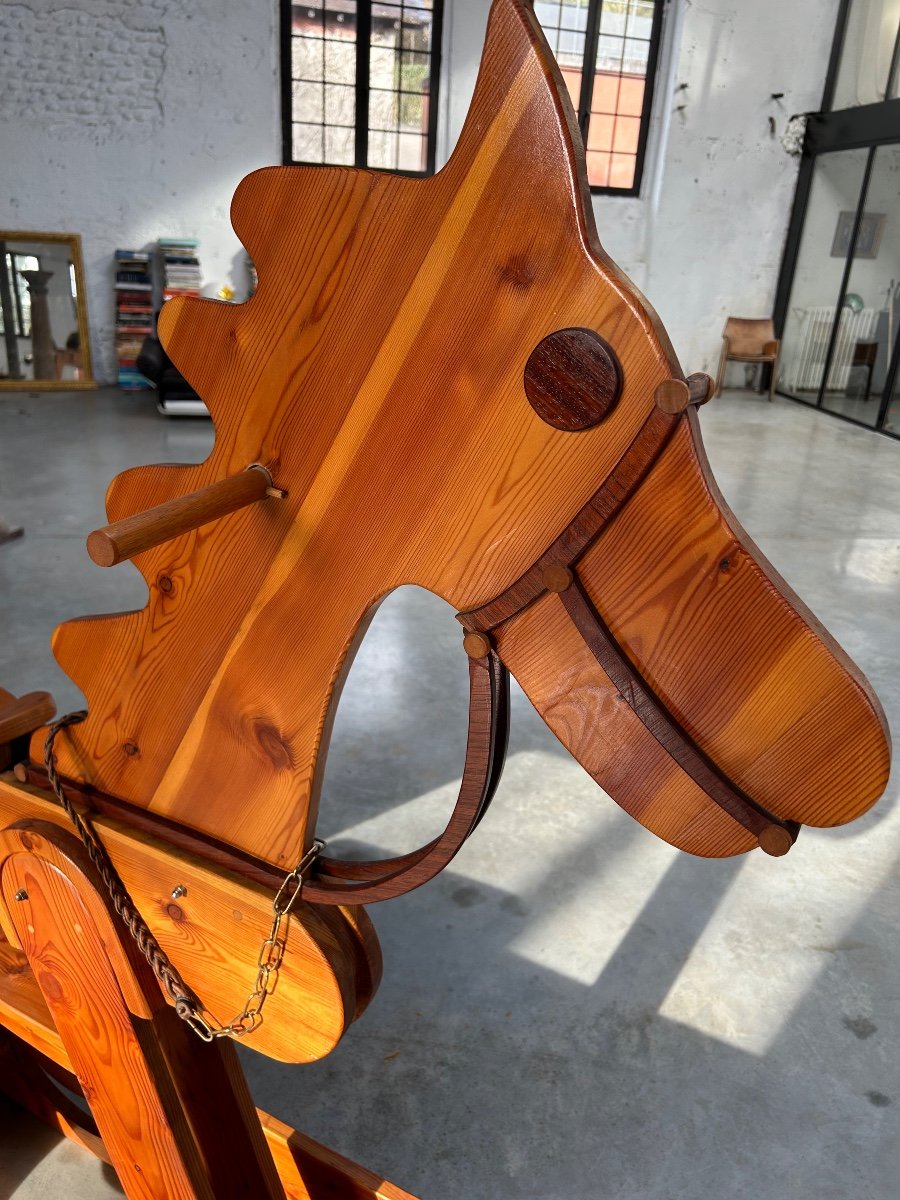 Giant Rocking Horse, Italy, 1970-photo-4