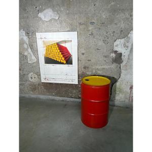 Christo - Serigraphy And Barrel Of The Mastaba