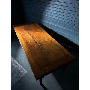 Table Brutaliste En Teck 