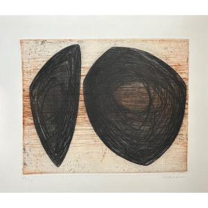 Anna Eva Bergman - G 2-1953 Two Black Forms Or Two Universes