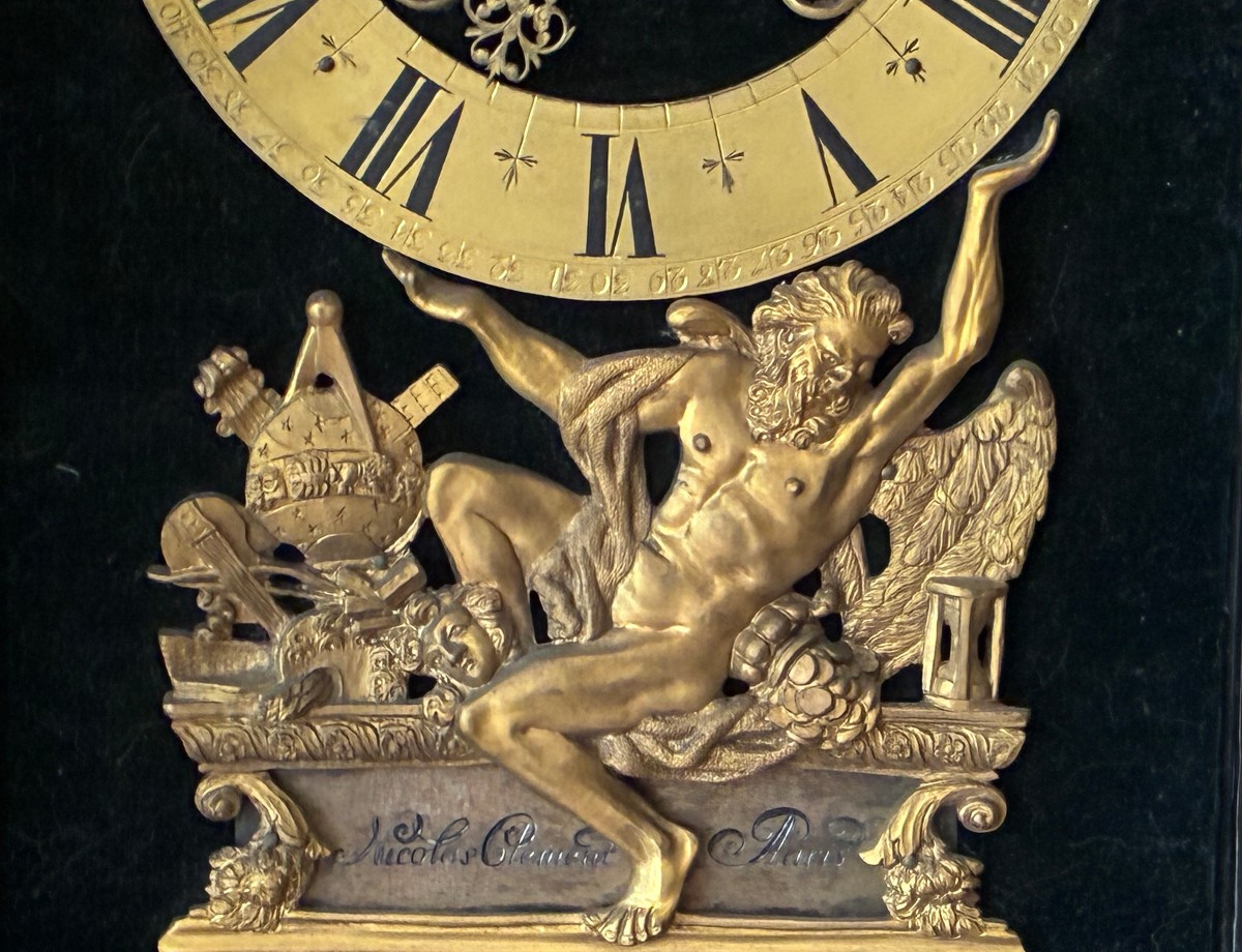  Boulle Inlaid - Pendulum Religious Cartel Clock  By "nicolas Clément" - Circa 1690-photo-2