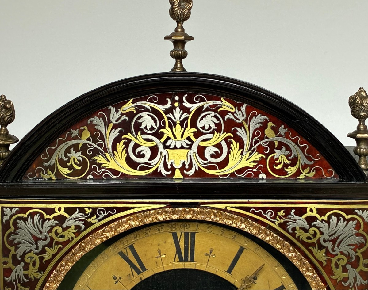  Boulle Inlaid - Pendulum Religious Cartel Clock  By "nicolas Clément" - Circa 1690-photo-3