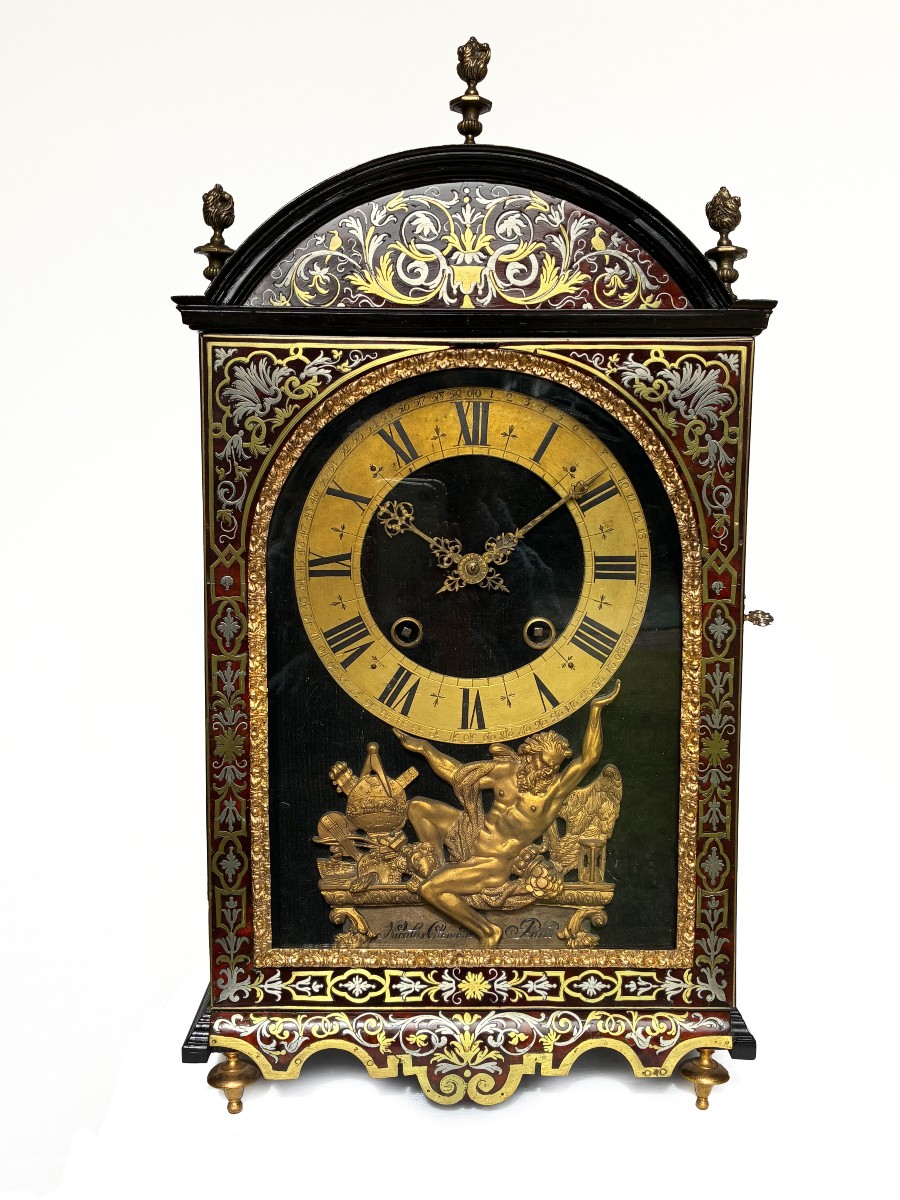  Boulle Inlaid - Pendulum Religious Cartel Clock  By "nicolas Clément" - Circa 1690