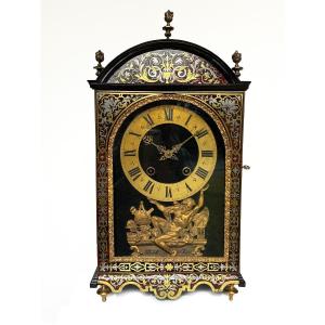 French Louis XIV Boulle Inlaid "religieuse Clock" Nicolas Clément" Circa 1690