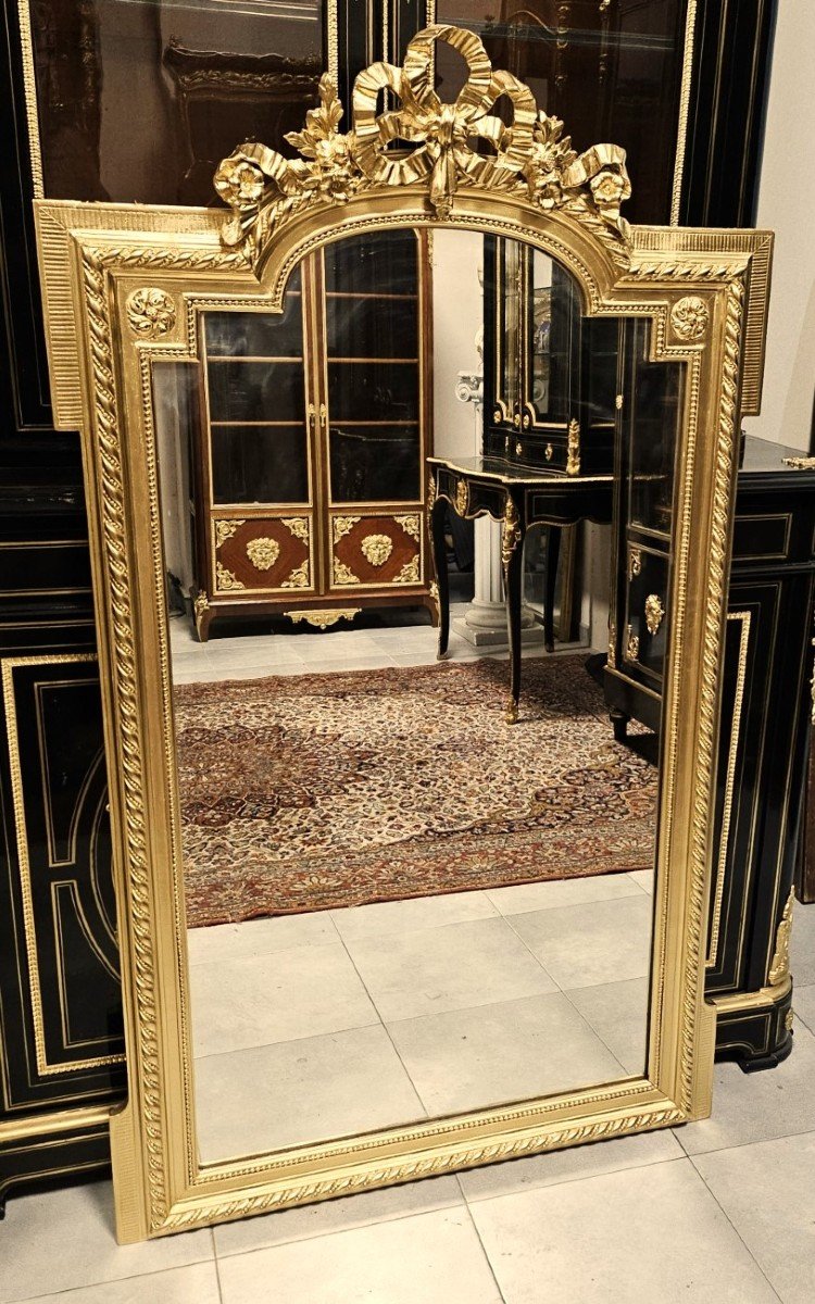 Large Mirror Or Mirror In Gilded Wood And Stucco Napoleon III Period Napoleon 3