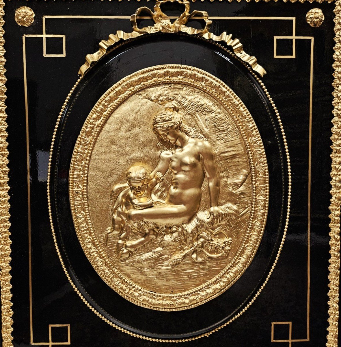 Important Support Unit With Concave Curve Boulle Marquetry Napoleon 3 Period Napoleon III-photo-4