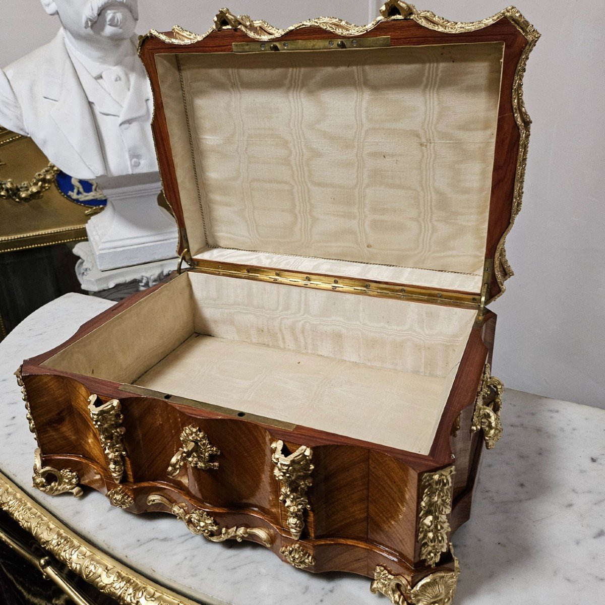 Important Boulle Ceremonial Box With Sèvres Plaque Napoleon III Period Napoleon 3-photo-3