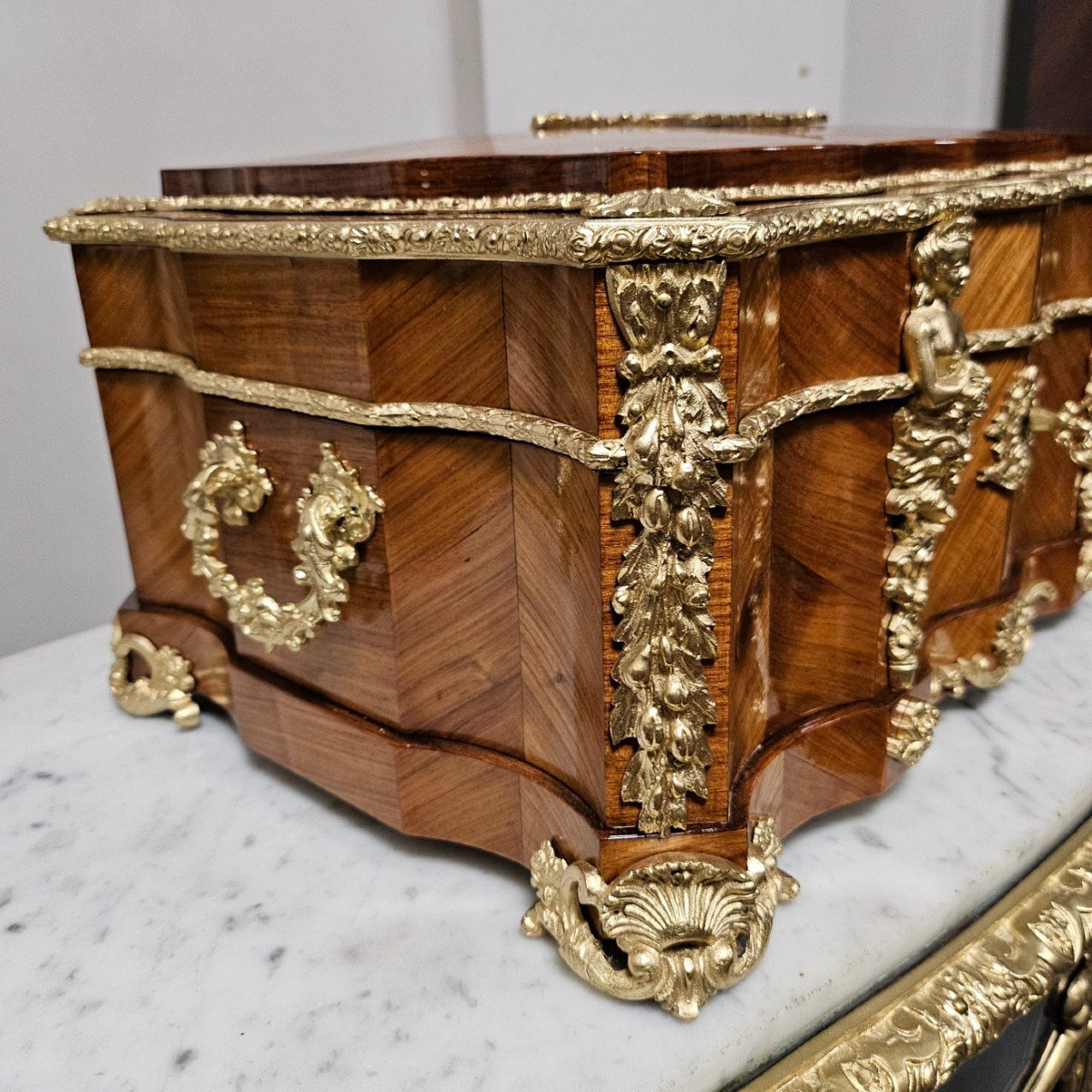 Important Boulle Ceremonial Box With Sèvres Plaque Napoleon III Period Napoleon 3-photo-8