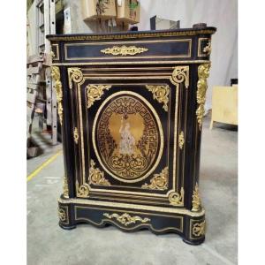 Support Cabinet In Boulle Marquetry Stamped Befort Young Napoleon III Period Napoleon 3