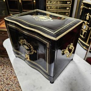 Boulle Marquetry Liqueur Cellar Napoleon III Period Napoleon 3