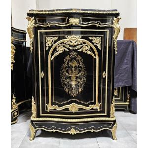 Rare Boulle Marquetry Sideboard Stamped Leys Napoleon III Period Napoleon 3