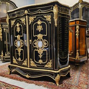 Rare Two-door Sideboard Boulle Marquetry Napoleon III Period Napoleon 3