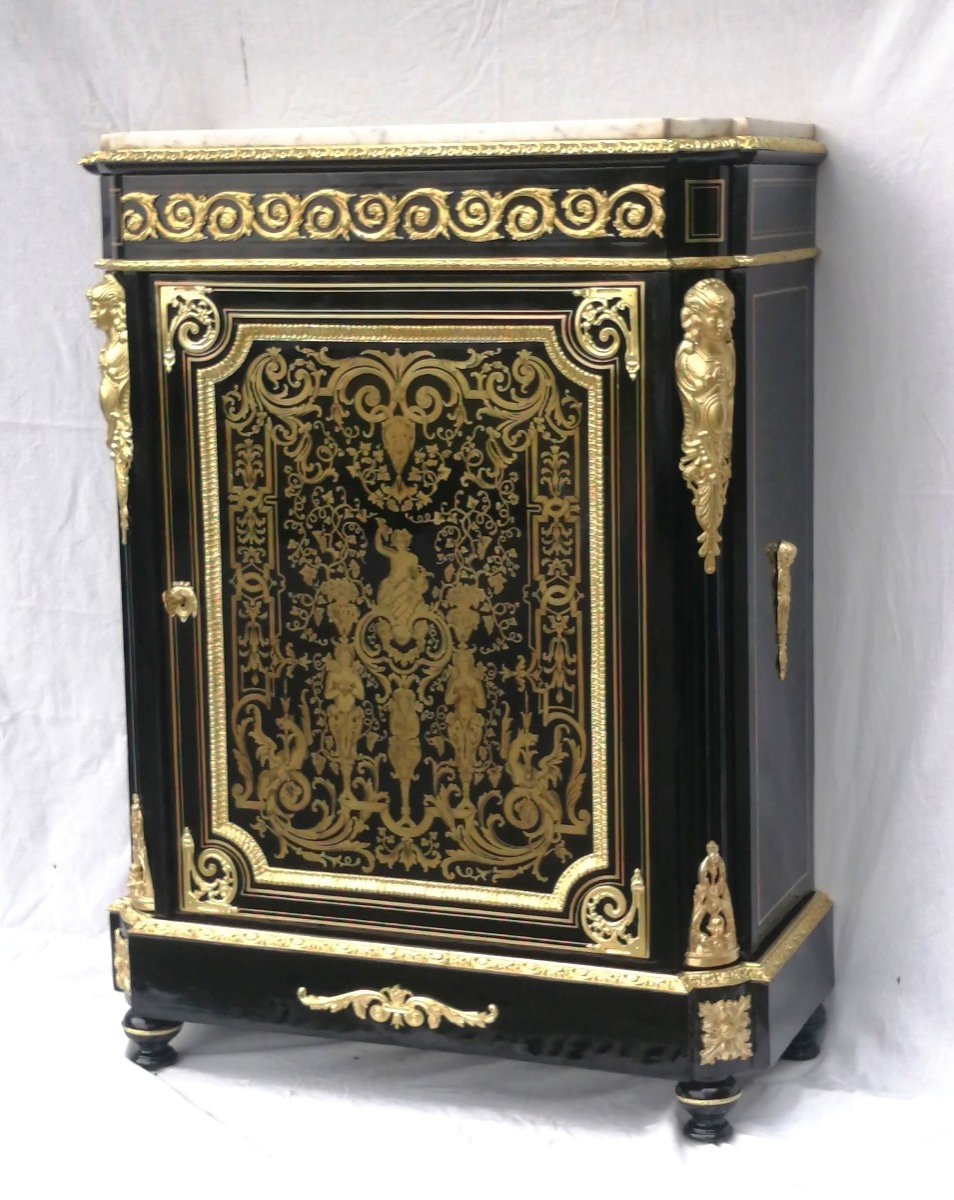 Boulle Marquetry Napoleon Napoleon III Sideboard-photo-4