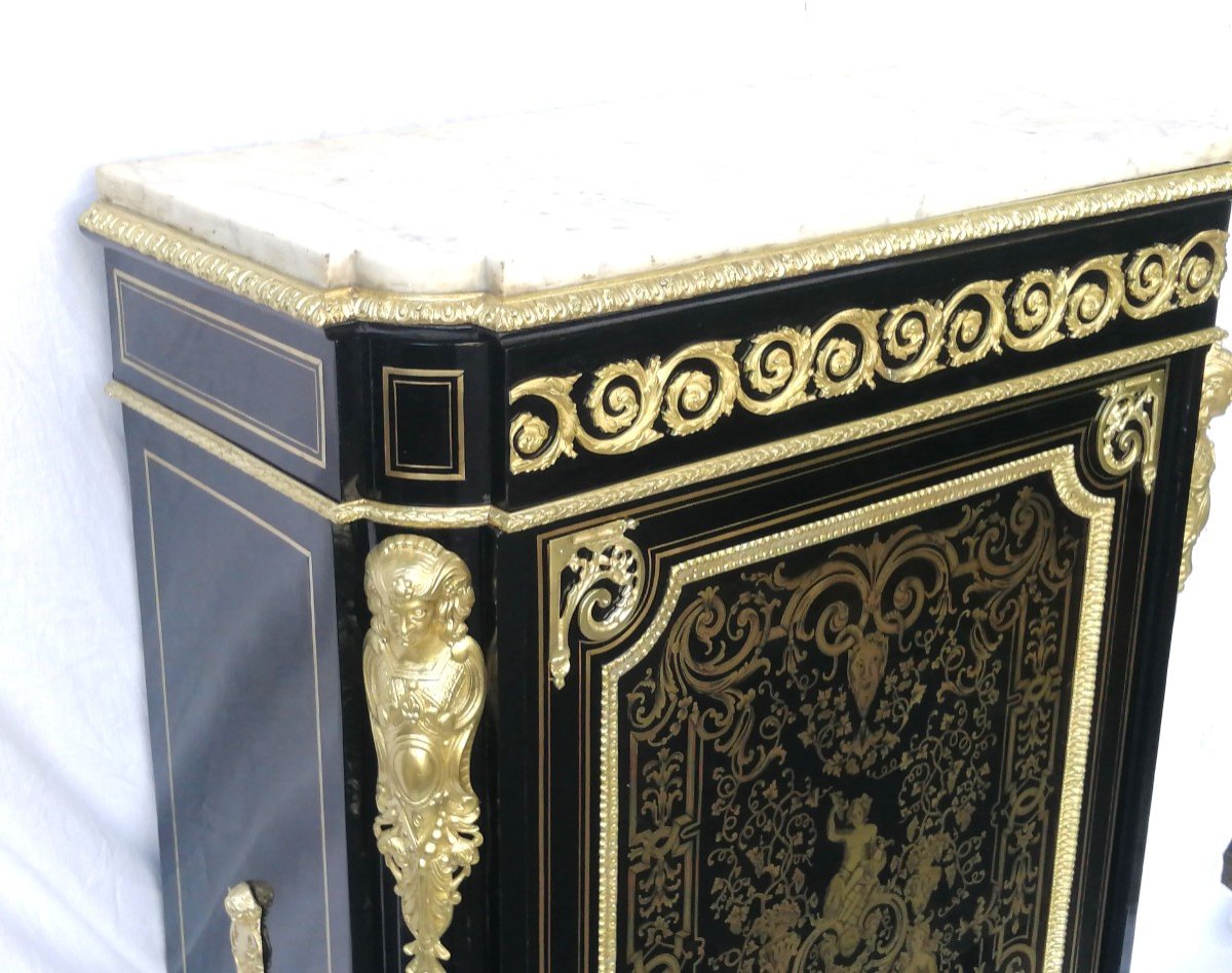 Boulle Marquetry Napoleon Napoleon III Sideboard-photo-3