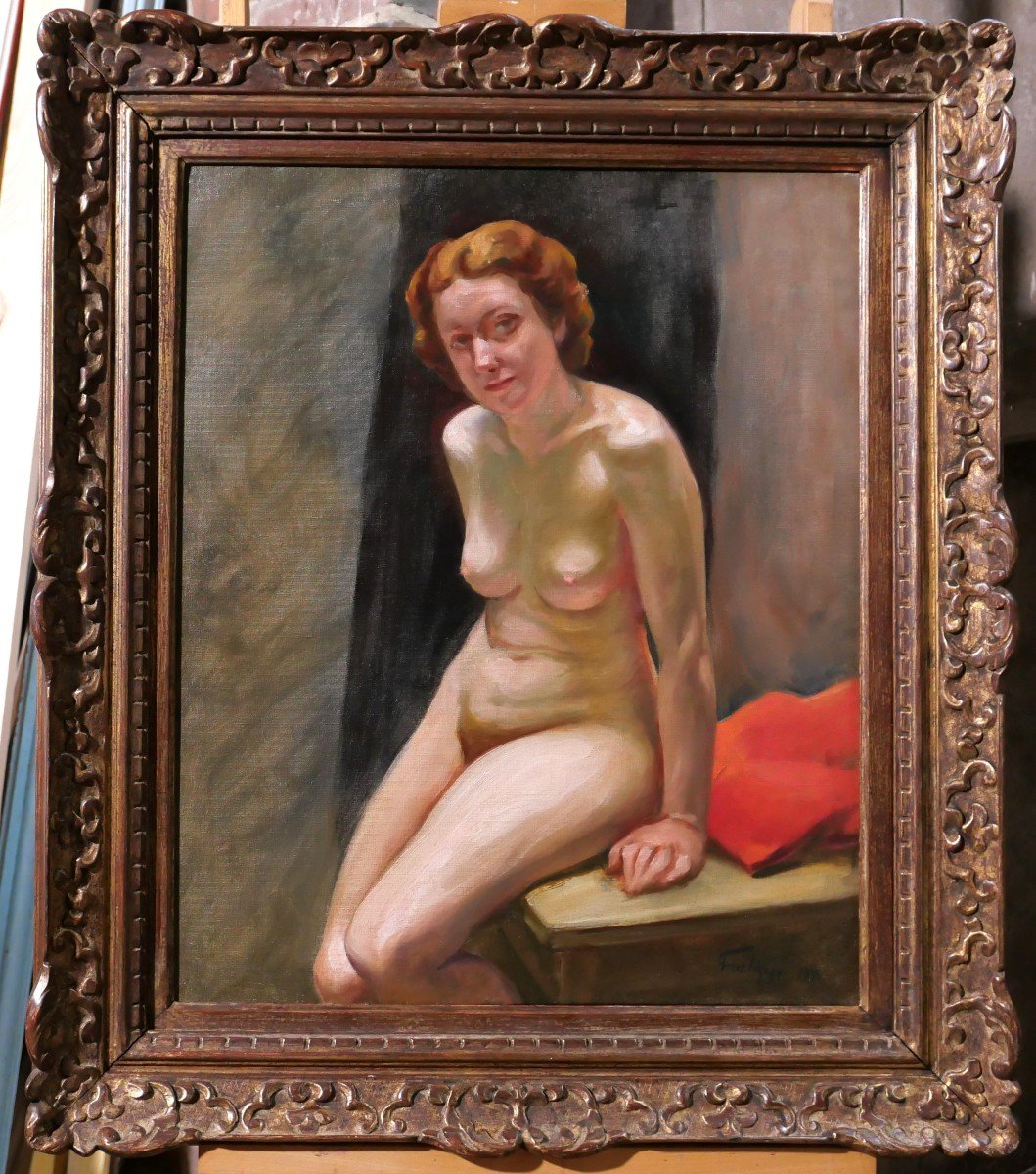 Leonide FRECHKOP 1897-1982 Femme nue, tableau, 1935-photo-2