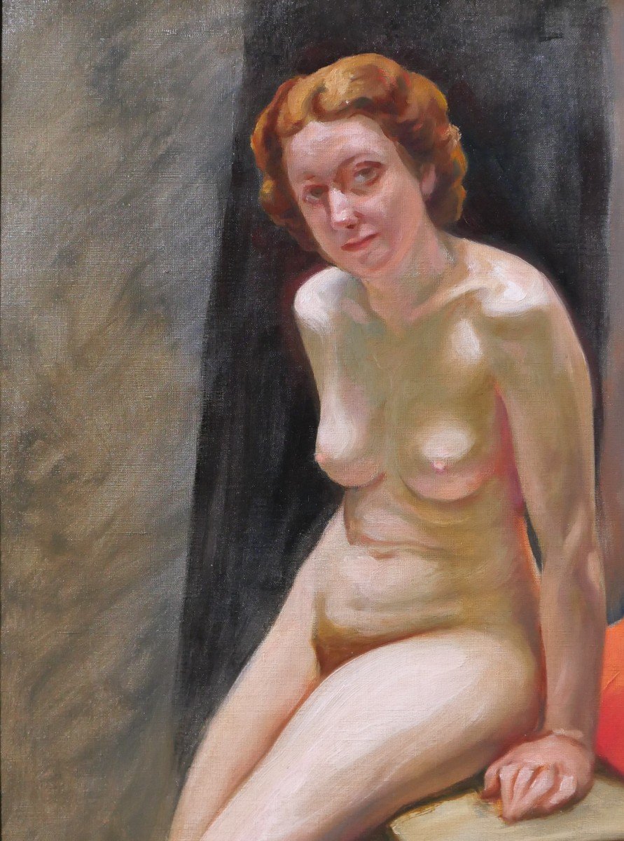 Leonide FRECHKOP 1897-1982 Femme nue, tableau, 1935-photo-1