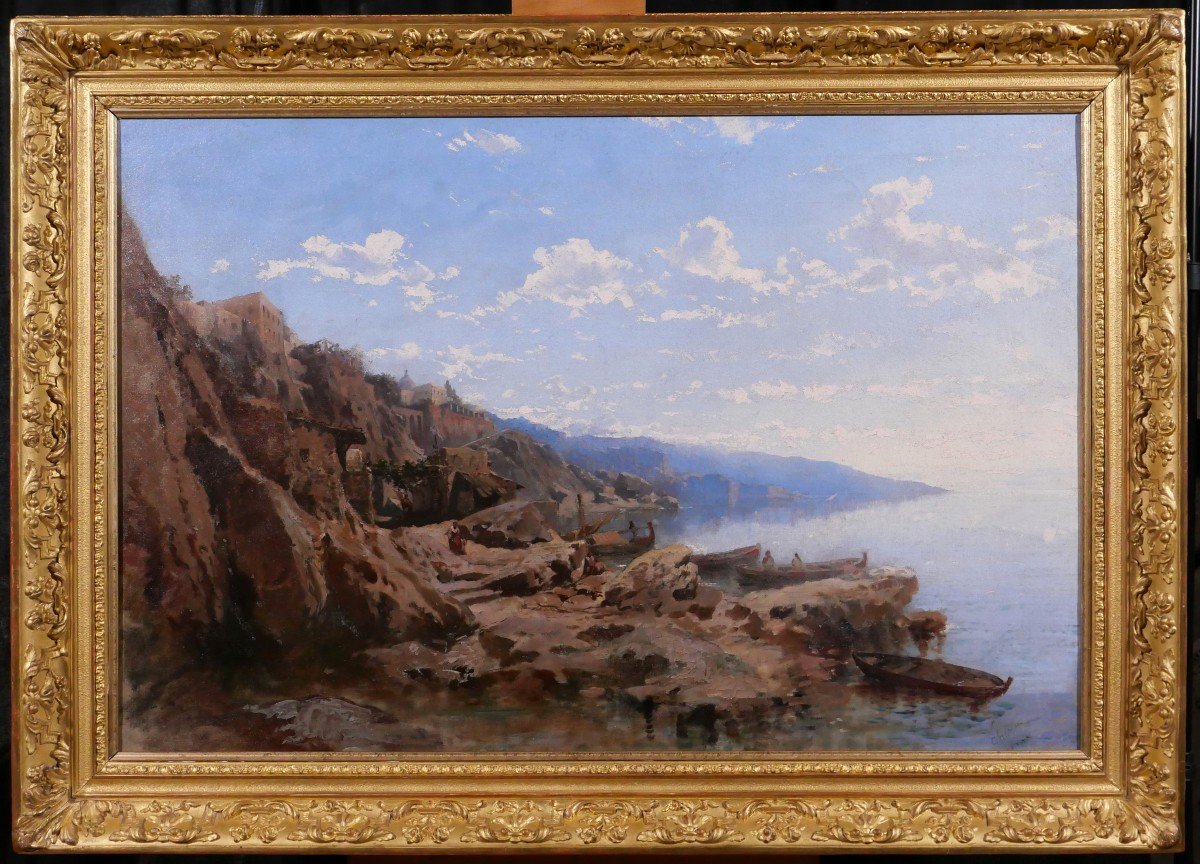 Jean-Louis Lachaume de Gavaux, dit Chéret, 1820-1882, Italie, l'ile d'Ischia, vers 1855-60-photo-2