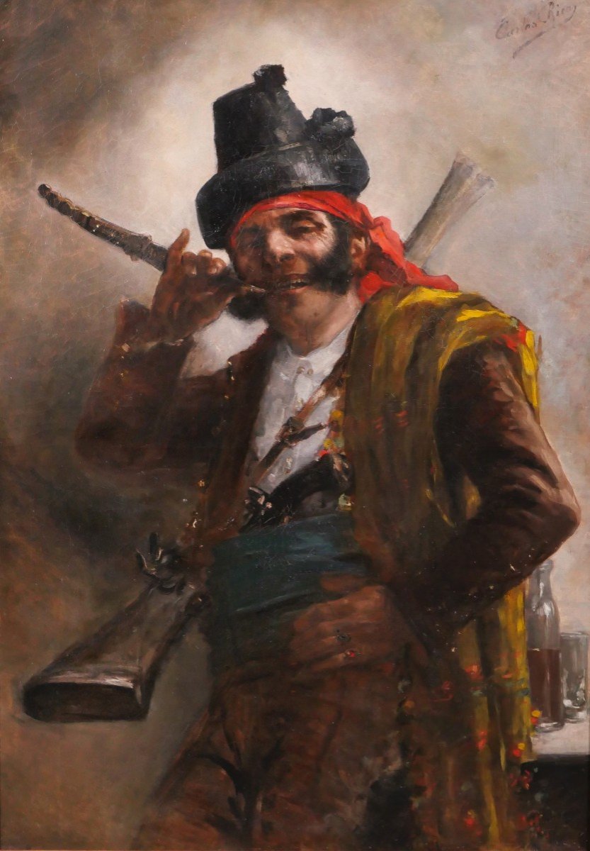 Carlos RICO 19-20e Portrait du bandit José-Maria, El Tempranillo, roi de Sierra Morena, c. 1860