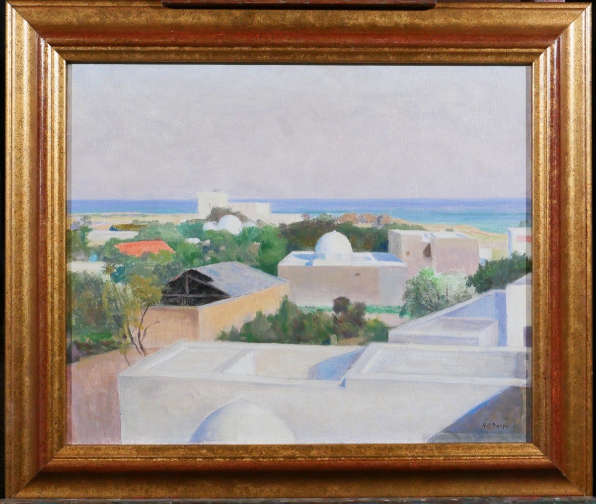 Hans Arnold DAEPP 1886-1949 Tunisie, Hammamet, paysage, tableau, 1925-photo-2