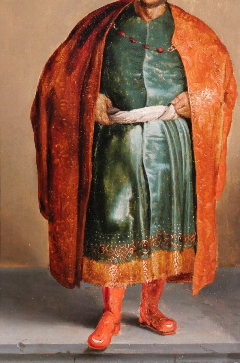 Petrus Paulus RUBENS (entourage de) 1577-1640 Portrait d'homme oriental, tableau, vers 1620-30-photo-4