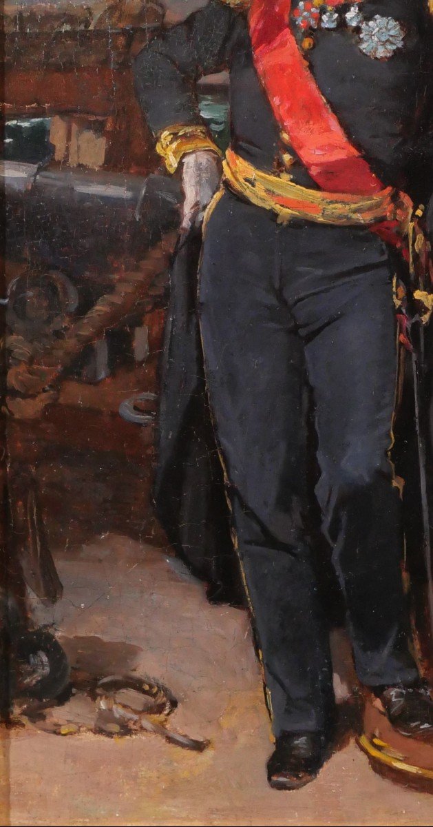 Victor CHAVET 1858 Portrait du Vice-Amiral Jacques Bergeret, tableau Versailles, marine-photo-4