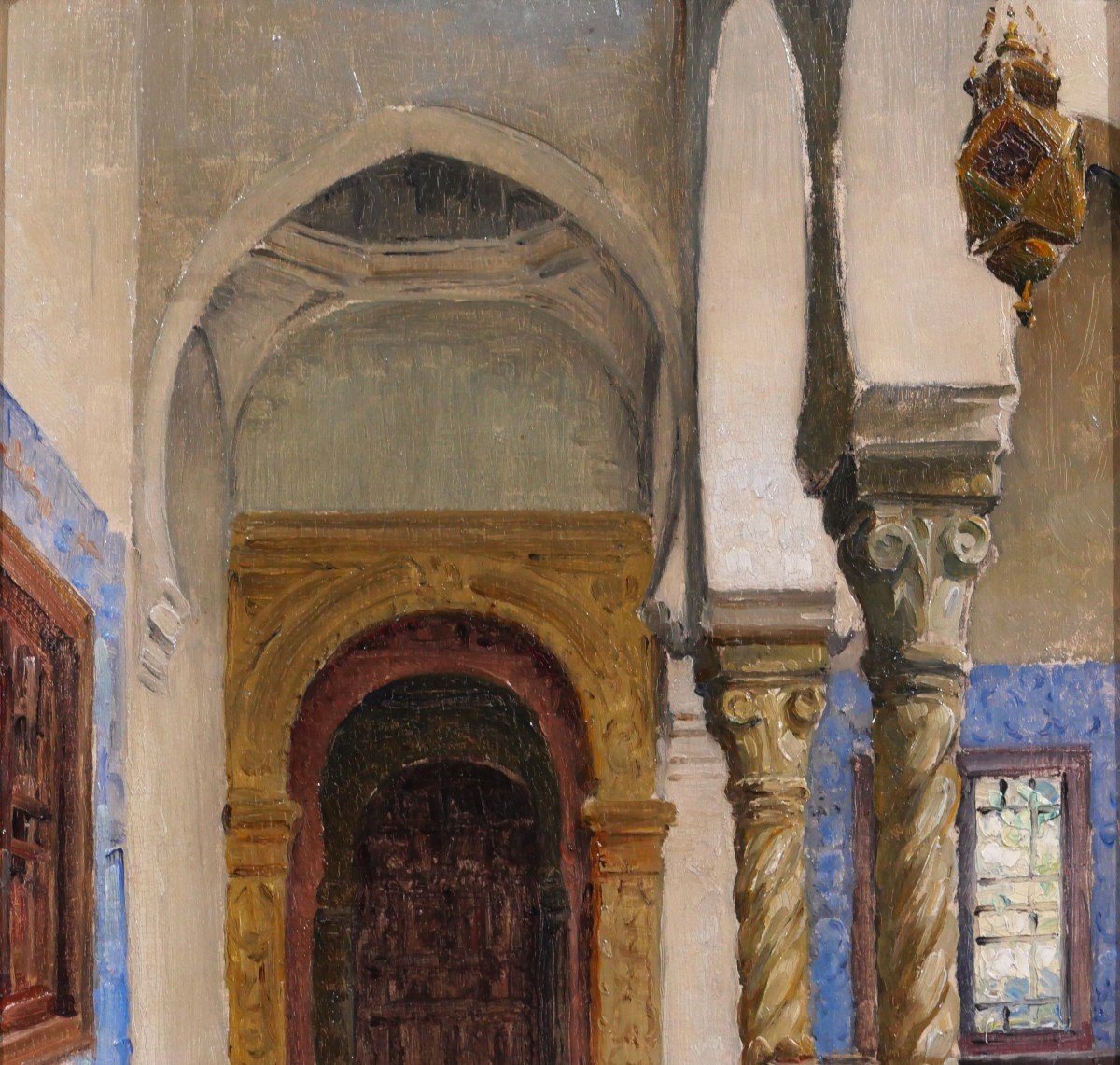 Marius Reynaud 1860-1935 Algeria, Algiers, Villa Abd-el-tif, Painting, Circa 1910-20-photo-3