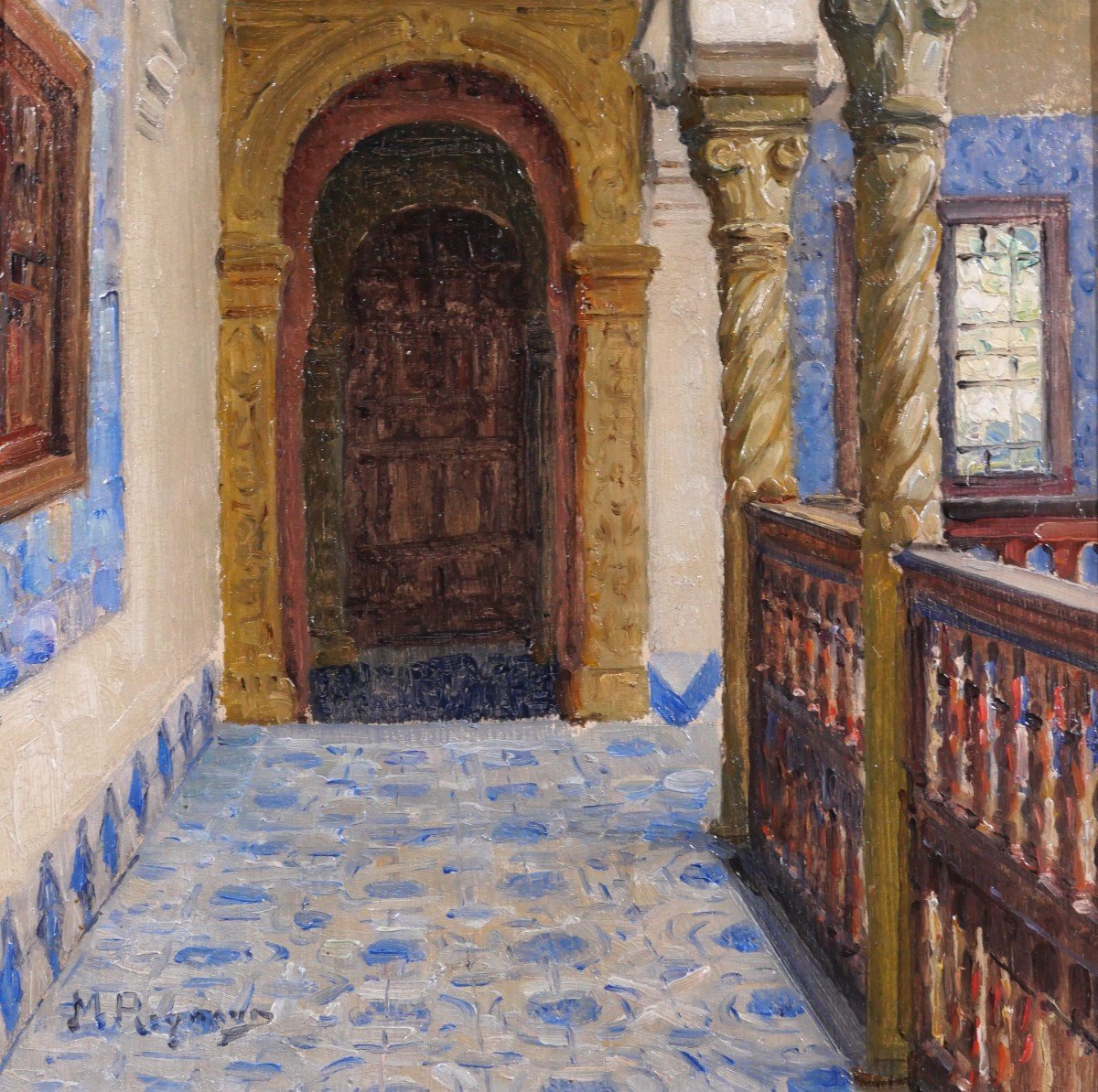 Marius Reynaud 1860-1935 Algeria, Algiers, Villa Abd-el-tif, Painting, Circa 1910-20-photo-4