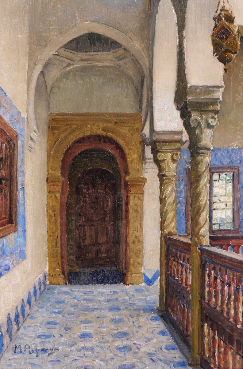 Marius Reynaud 1860-1935 Algeria, Algiers, Villa Abd-el-tif, Painting, Circa 1910-20