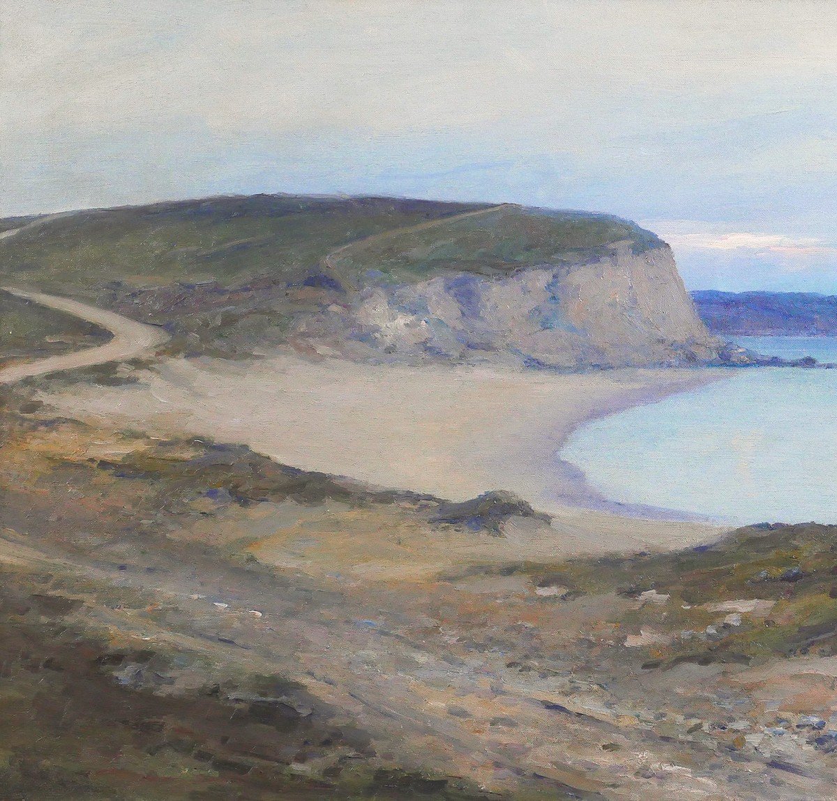 Jean Le Fournis, Brittany, Crozon, Camaret, Plage De Kerloc'h, Finistère, Painting 1901-photo-3