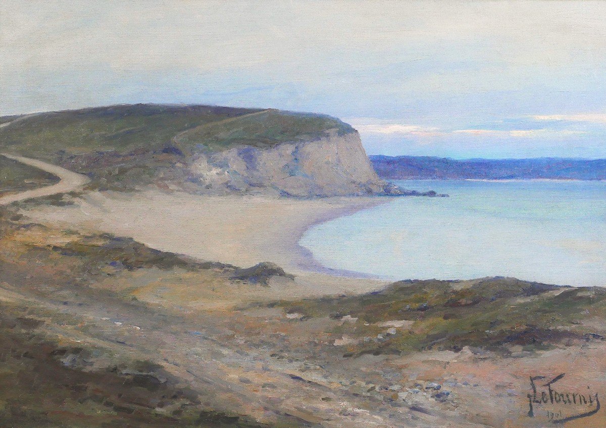 Jean Le Fournis, Brittany, Crozon, Camaret, Plage De Kerloc'h, Finistère, Painting 1901