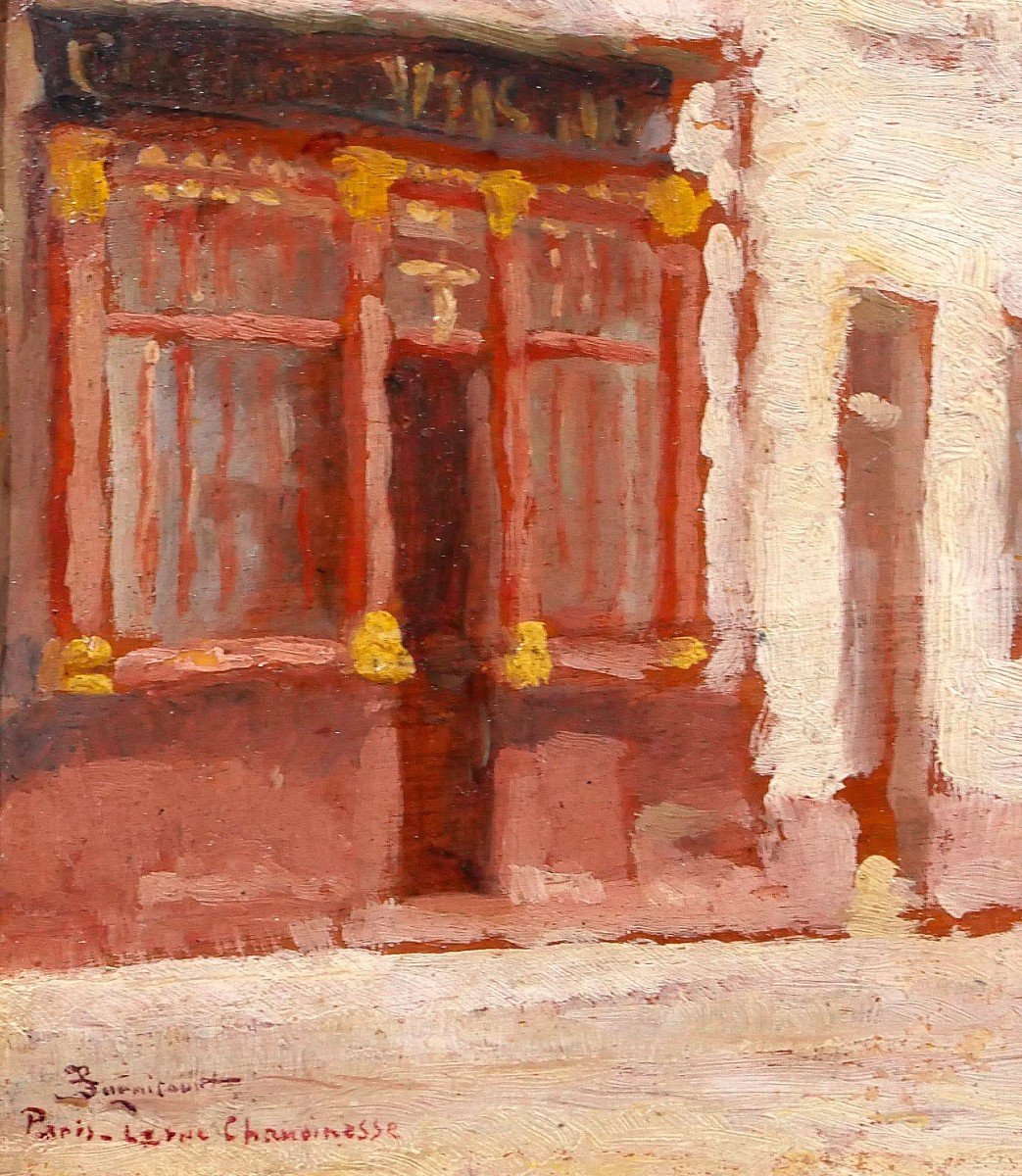 François-max Bugnicourt, 1868-1936 Paris, Rue Chanoinesse, Landscape, Painting, Circa 1900-photo-3