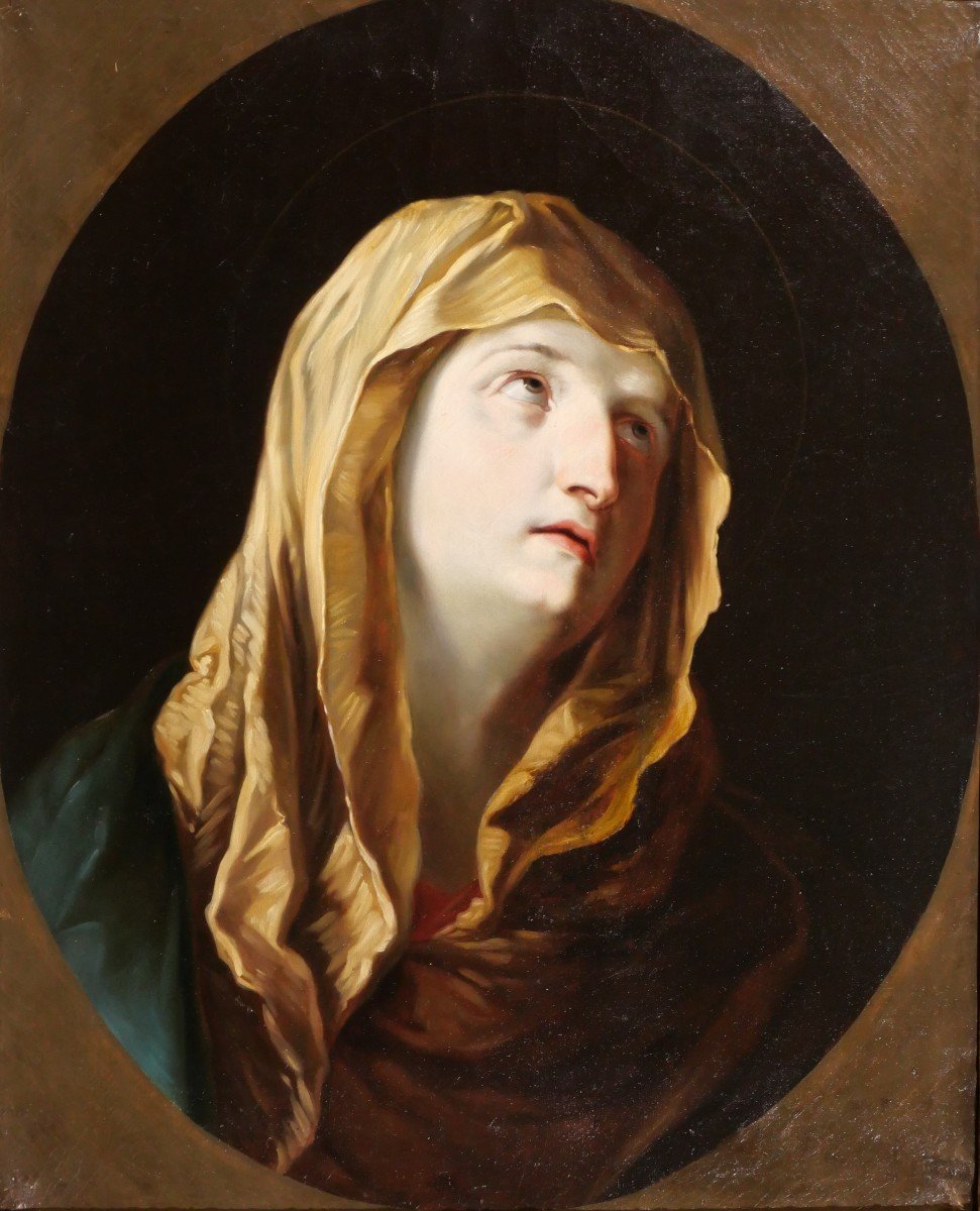 Ecole italienne du 19e siècle, Vierge en prière d'après Guido Reni, tableau, Mater Dolorosa