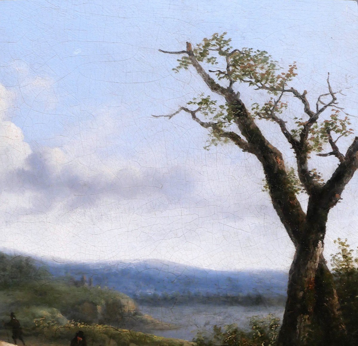 Jean-Baptiste de Jonghe (attr. à) 1785-1844 Paysage aux moutons, tableau, début 19e-photo-2