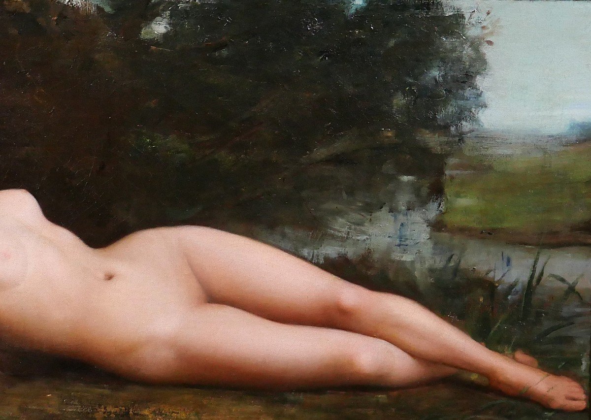 Antoine La Penne 1844-1927 Sleeping Nude Woman, Painting, Circa 1880, Cabanel, Barbizon-photo-2