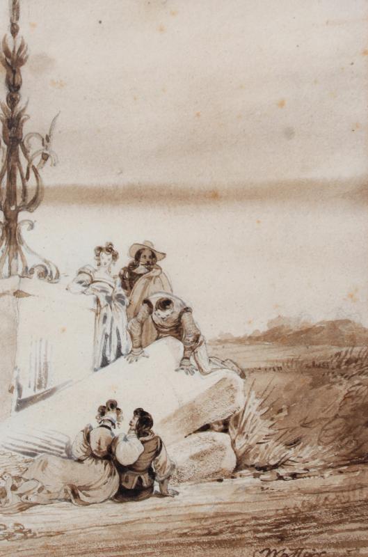 Charles Wattier 1800 1868 The Banquet In The Countryside Drawing Circa 10 40 Drawings
