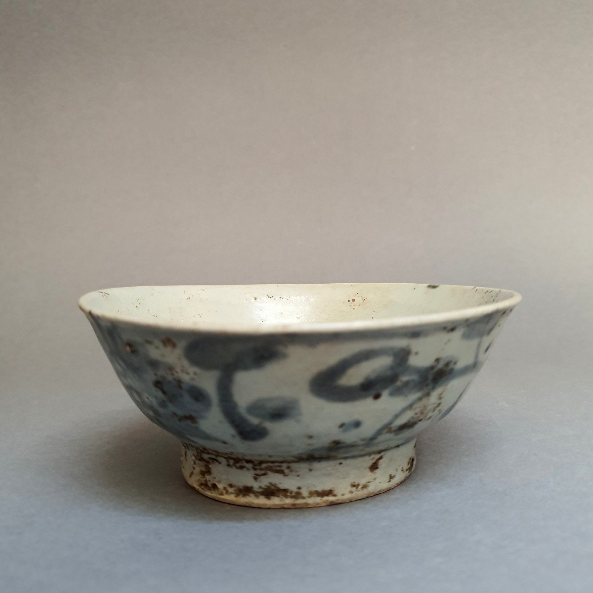 Coupe En Grès Porcelaineux,  Asie Du Sud 1400 à 1600 Après Jc-photo-3