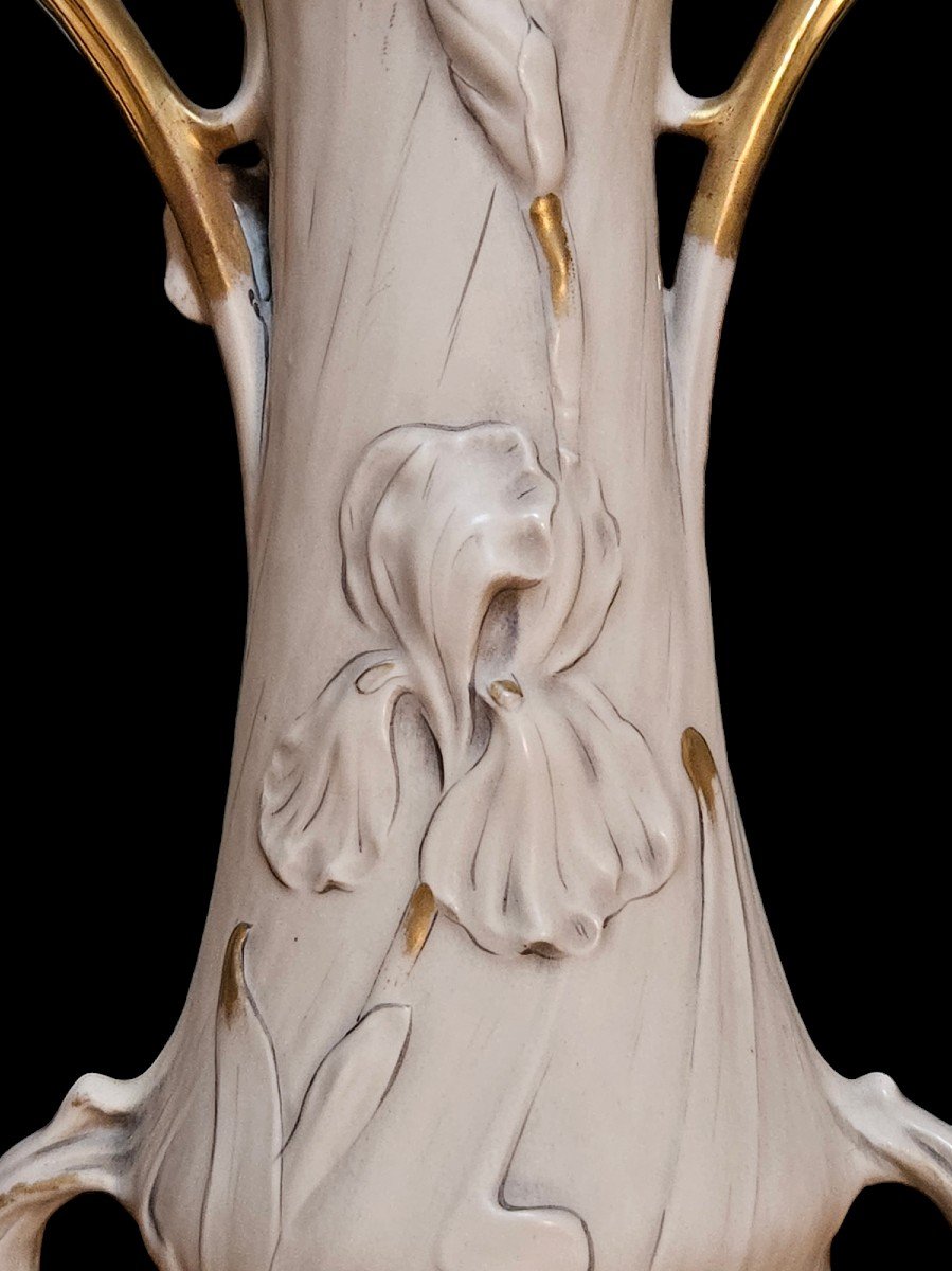 Large Royal Dux Bohemia Vase - Art Nouveau 1900-photo-3