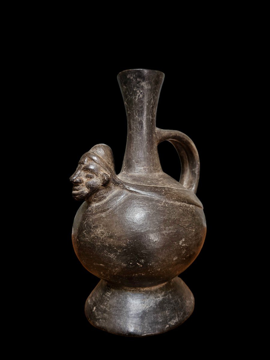 Vase étrier  Lambayeque, Pérou 1100 à 1400 Après Jc-photo-4
