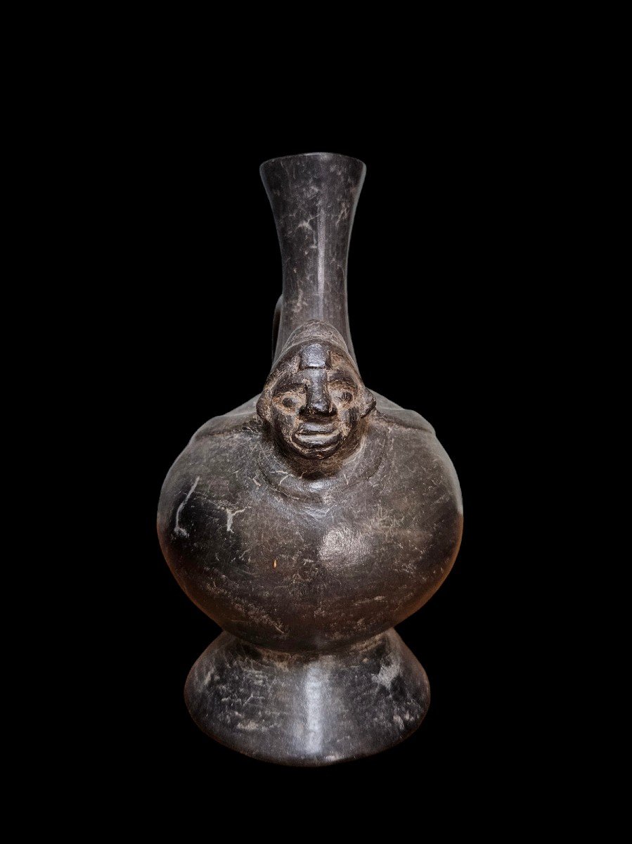 Vase étrier  Lambayeque, Pérou 1100 à 1400 Après Jc-photo-3