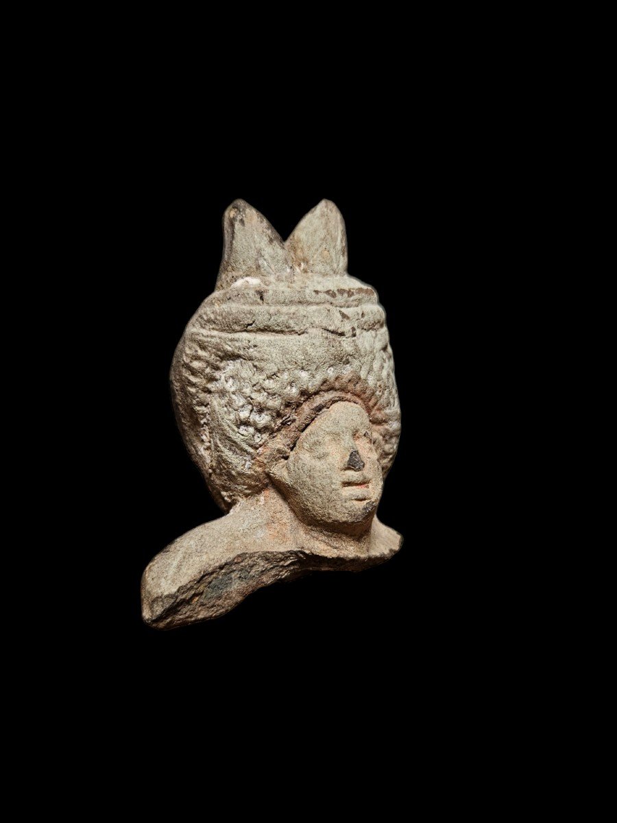 Head Of Deity, Mediterranean Basin, Greco-roman Period 300 To 100 Bc-photo-2
