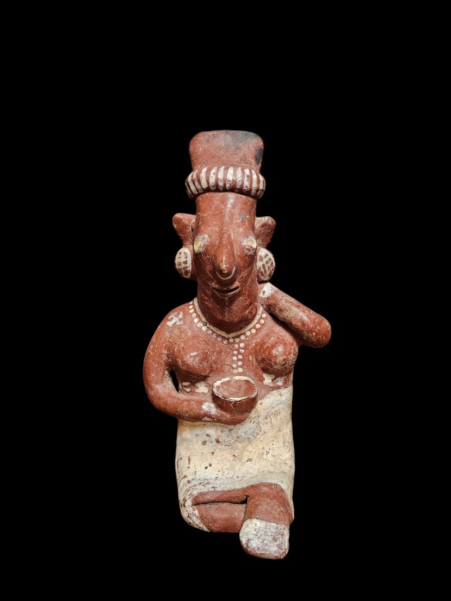 Jalisco Statuette, Tala Tonala, Western Mexico 300 Bc To 300 Ad