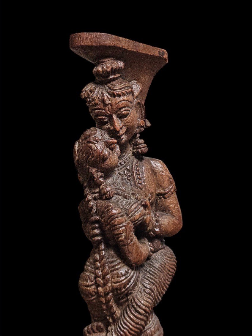 19th Century Indian Statuette-photo-3