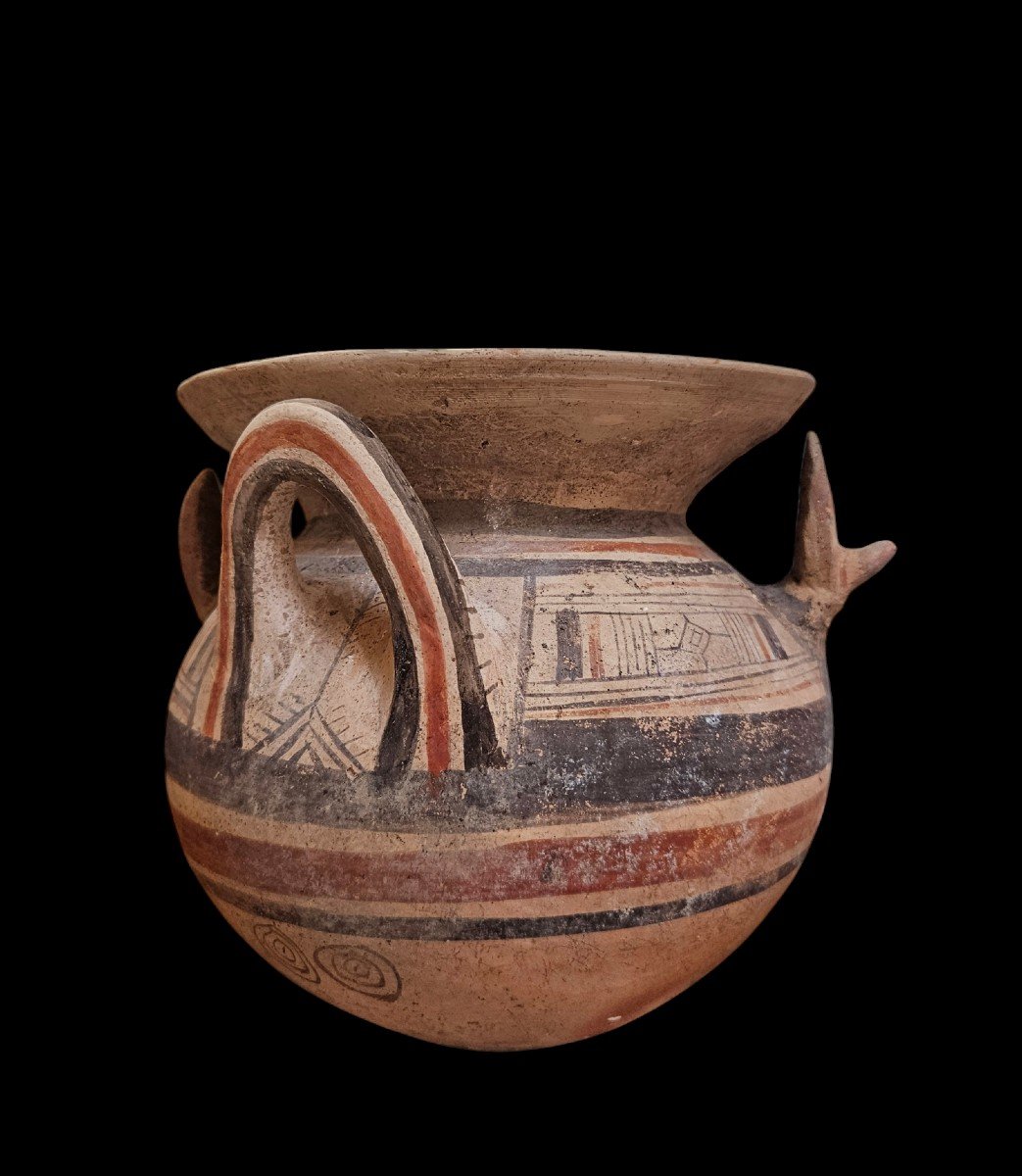 Olla Dauno-messapian, Daunian Ii, Mediterranean Basin, 550 To 400 Bc. -photo-2