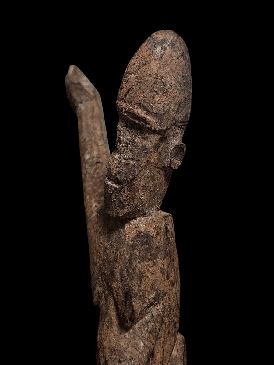 Ancienne Statuette En Bois Lobi Burkina Faso Art Tribal Art Africain Art Premier-photo-2