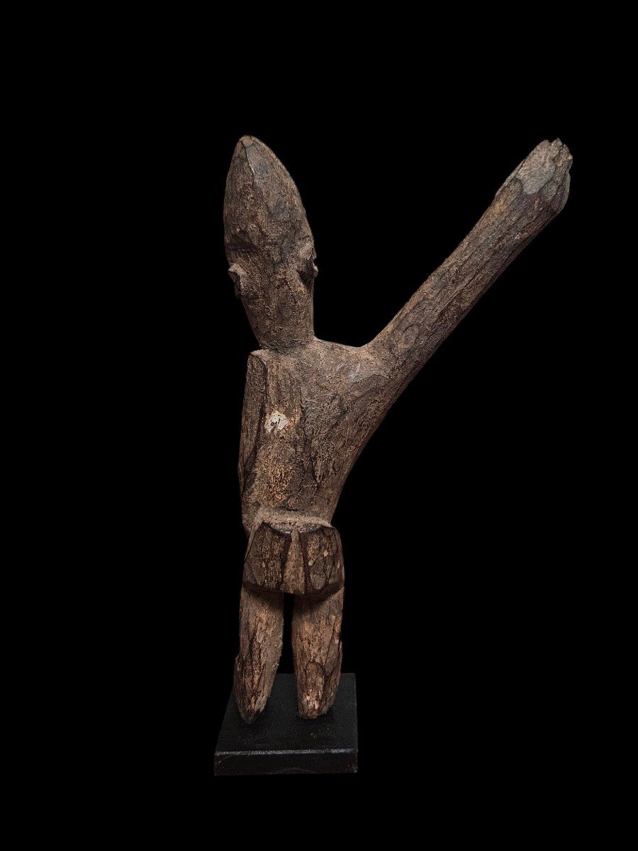 Ancienne Statuette En Bois Lobi Burkina Faso Art Tribal Art Africain Art Premier-photo-4