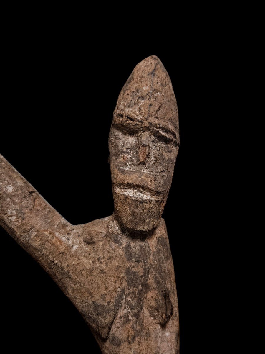 Ancienne Statuette En Bois Lobi Burkina Faso Art Tribal Art Africain Art Premier-photo-1